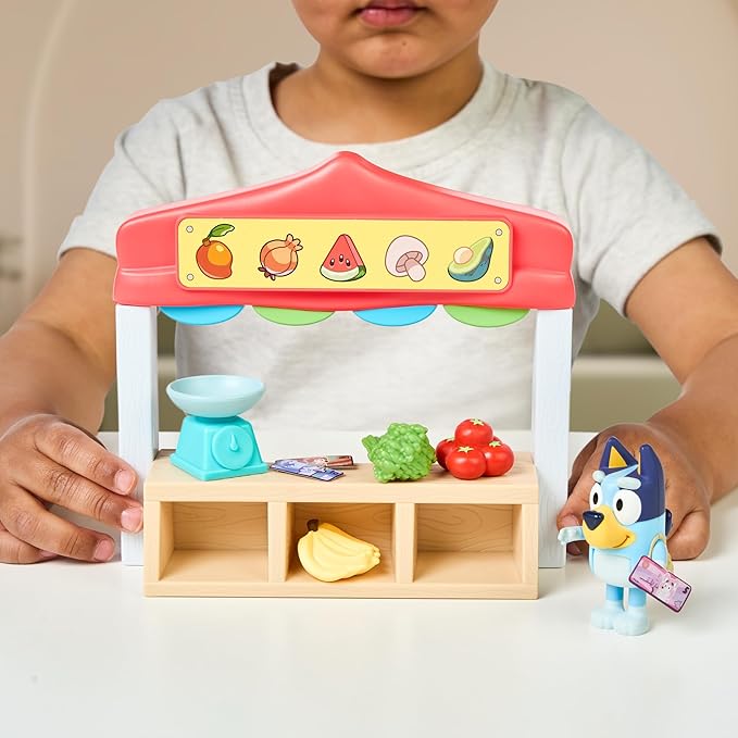 Set de Juego de Bluey Mercado y Juego del Niño Tortuga Surt/2 3a+