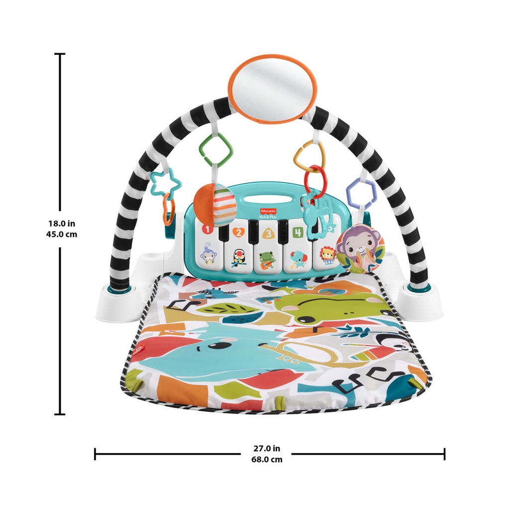Fisher Price / Gimnasio Piano Pataditas Musicales Brilla y Crece 0-36m