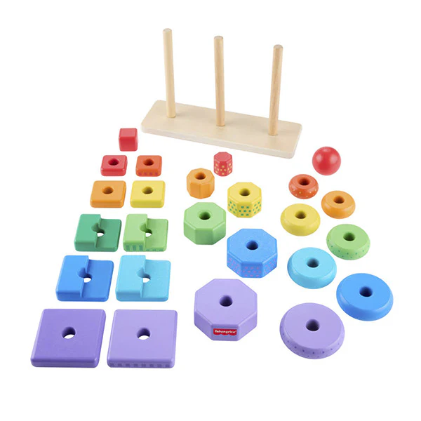Fisher Price / Juego para Clasificar Formas de Madera 18m+