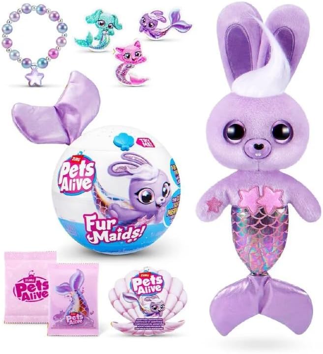 Pets Alive Peluche de Sirena con Luz y Sonido Surt/3 3a+