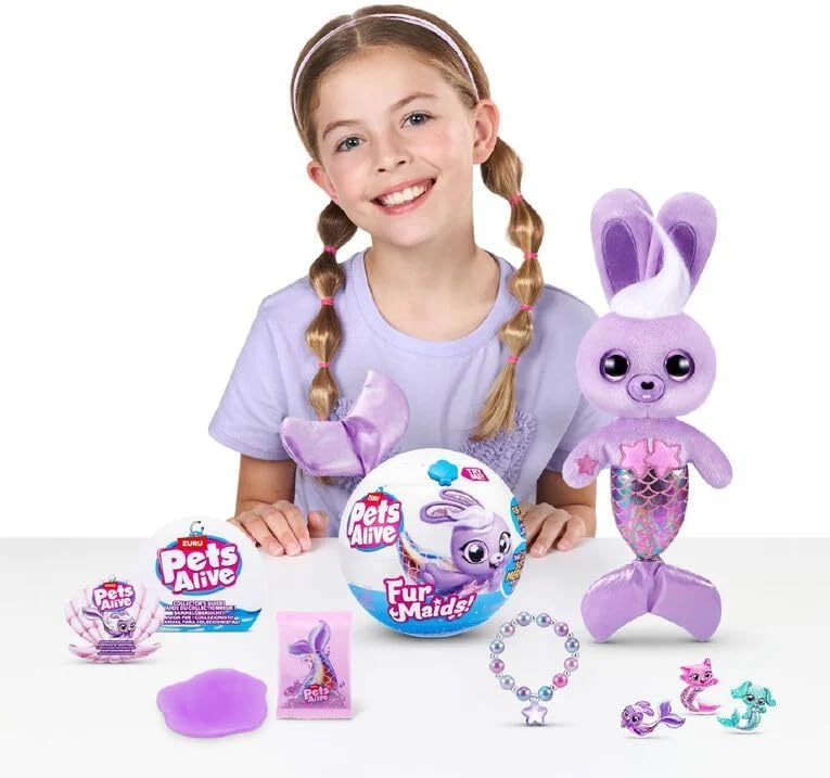 Pets Alive Peluche de Sirena con Luz y Sonido Surt/3 3a+