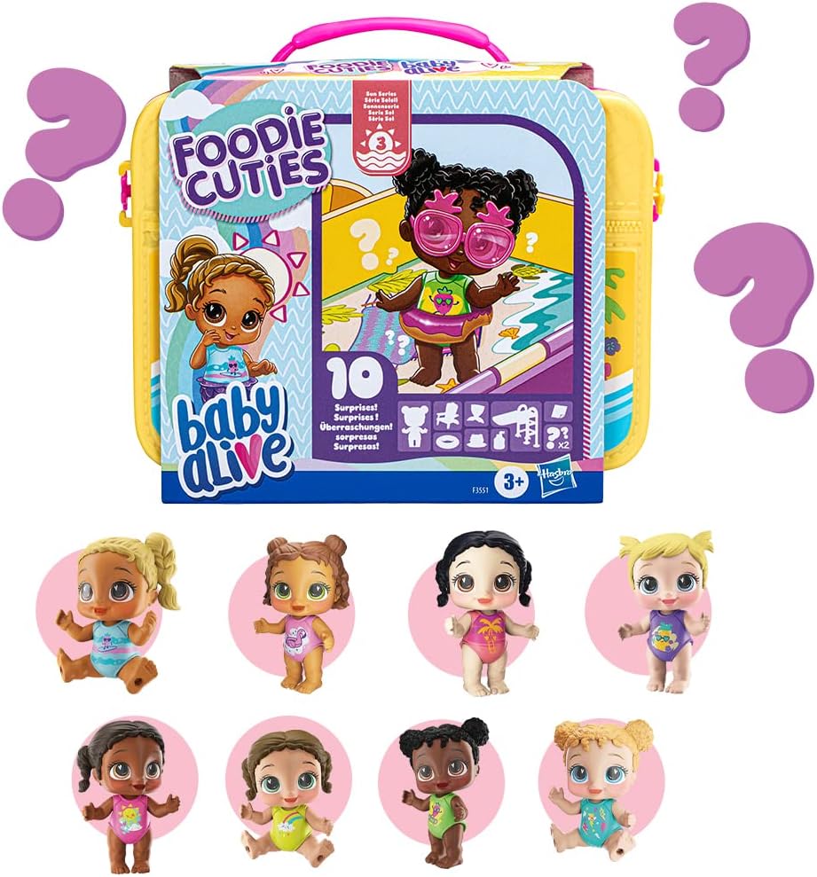 Baby Alive Foodie Cuties Serie Dulce 10 Sorpresas 3a+