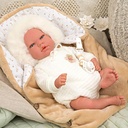 Bebé Real 40cm Arias Reborn Alejandra con Manta 6a+