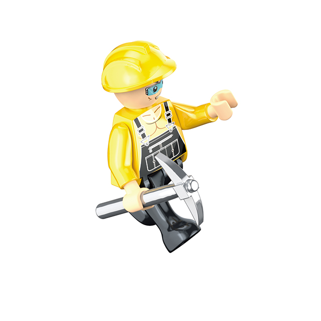 Juego de Vehículos de Construcción Armable 604pzs 6a+