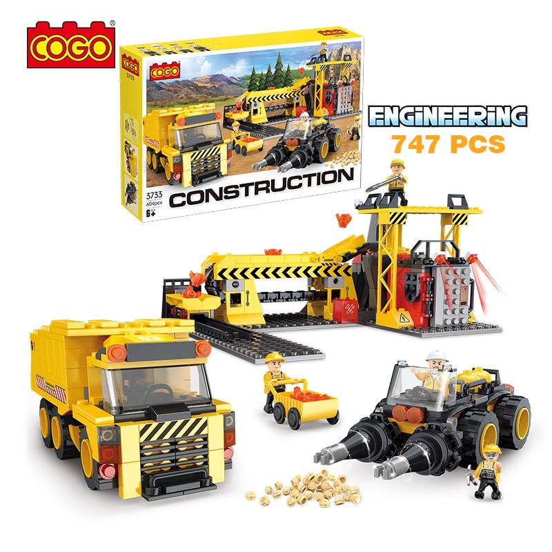 Juego de Vehículos de Construcción Armable 604pzs 6a+