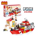 City Barco de Bomberos 318pzs 6a+