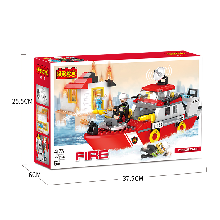 City Barco de Bomberos 318pzs 6a+