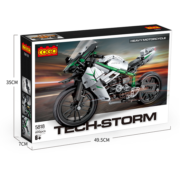 Motocicleta Heavy Armable TechStorm 600pzs 6a+