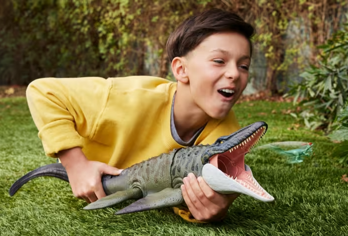 Figura Jurassic World Rebirth Surt4 4a+ Mosasaurus Super Colosal