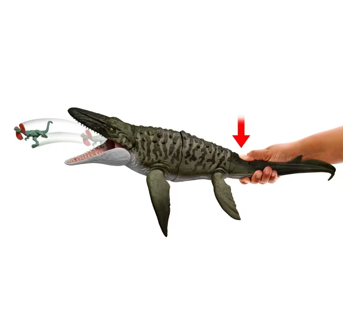 Figura Jurassic World Rebirth Surt4 4a+ Mosasaurus Super Colosal