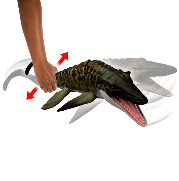 Figura Jurassic World Rebirth Surt4 4a+ Mosasaurus Super Colosal