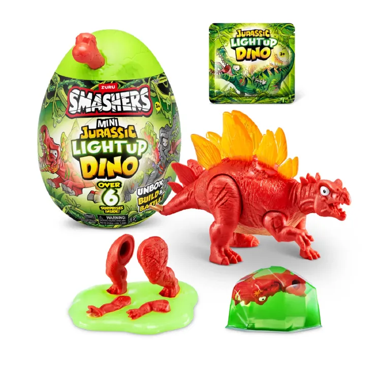 Huevo Sorpresa Smashers Jurassic Light Dino 3a+ ( Surtido de 3 Se venden por Separado )