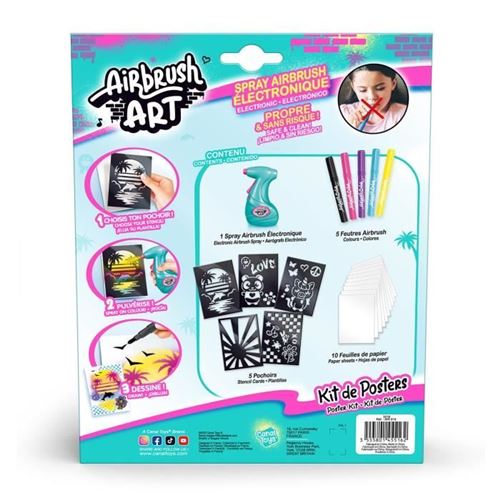 Set de Poster con Aerógrafo Electrónico 4a+