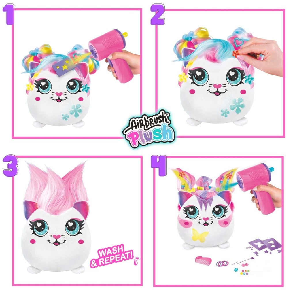 Airbrush - Peluche con Aerógrafo Electrónico Lavable Surt/2 6a+