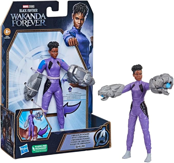 Figura Black Panter Wakanda Forever Surt/2 ShuriAttuma 4a+