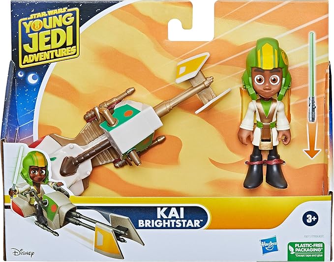 Figuras Star Wars Young Jedi Aventures con Nave 3a+