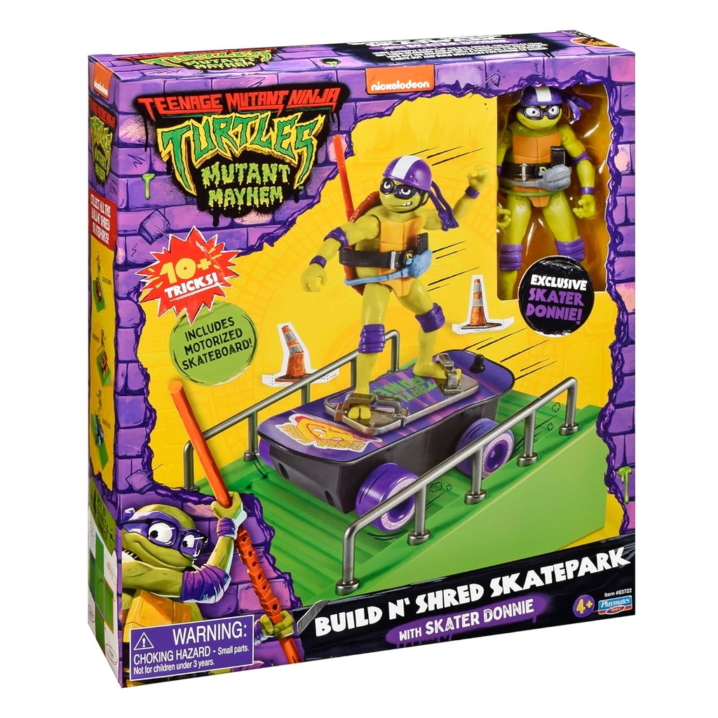 Figuras de las Tortugas Ninja con Patineta Motorizada 4a+ ( Surtido de 4 - Se Venden por Separado )