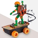 Figuras de las Tortugas Ninja con Patineta Motorizada 4a+ ( Surtido de 4 - Se Venden por Separado )