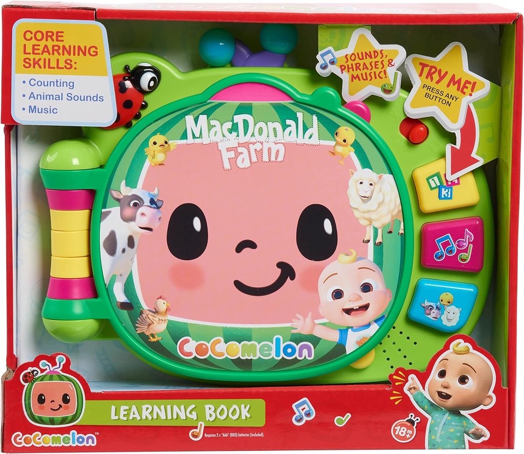 Cocomelon Libro Interactivo de Aprendizaje 18m+