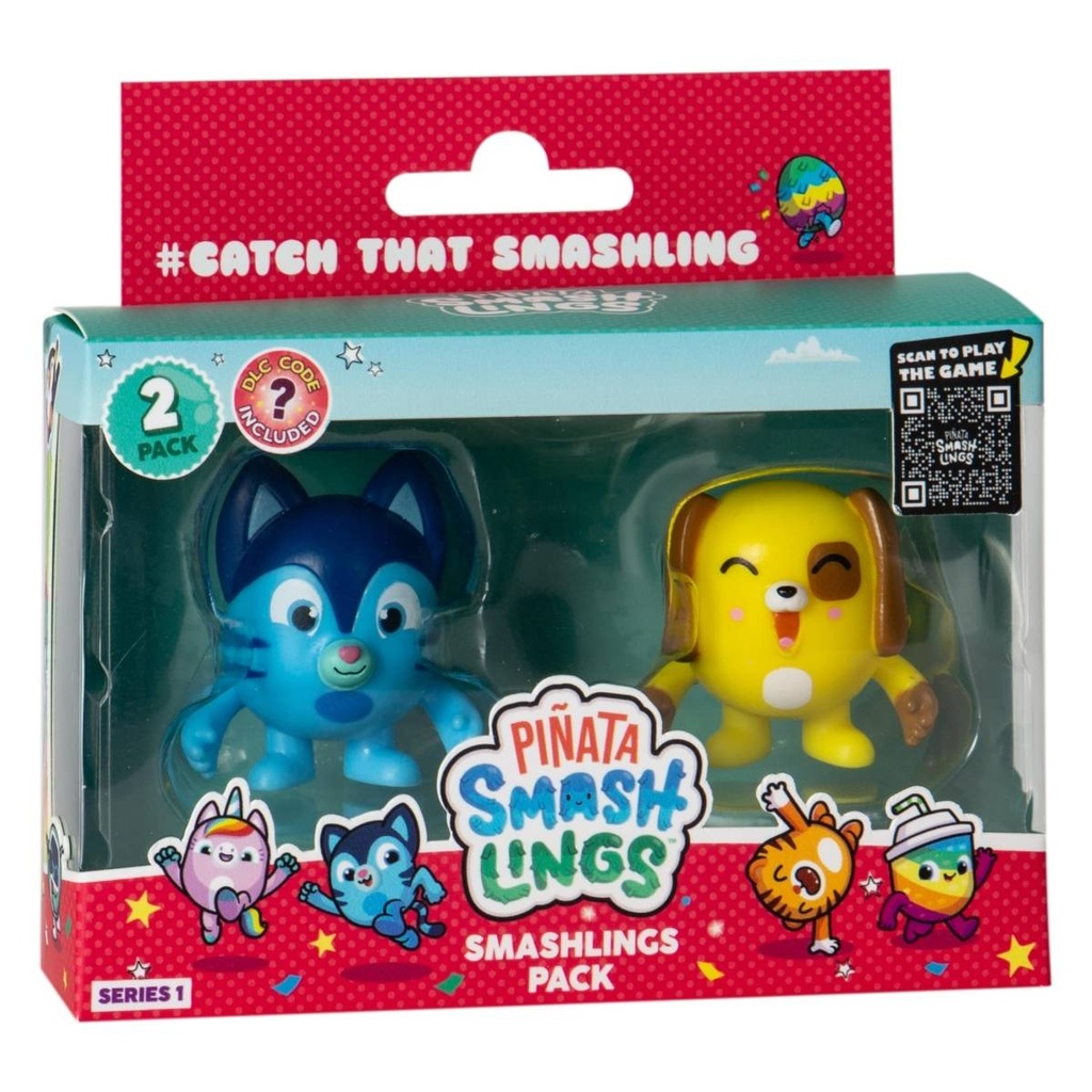 Figuras de Piñata Smashlings Set de 2 / 3a+ ( Surtido de 12 Se venden por Separado )