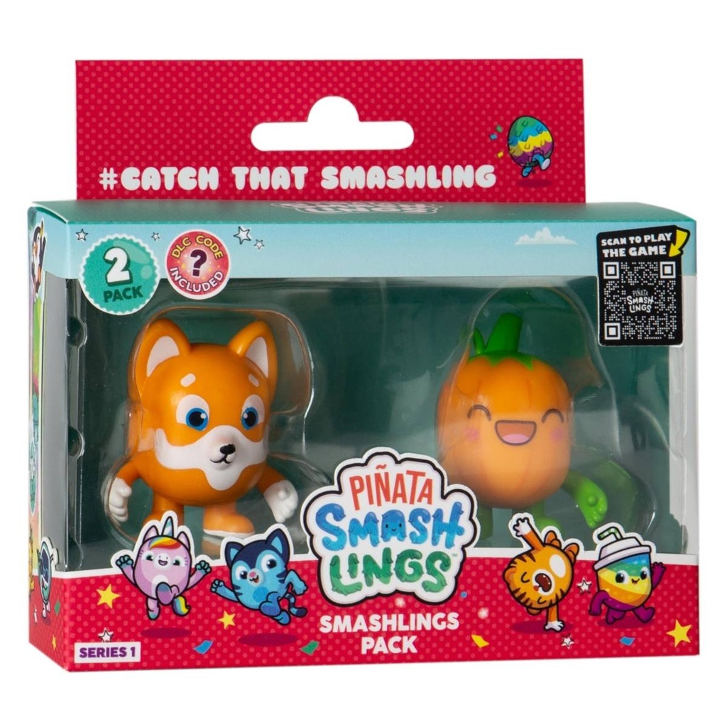 Figuras de Piñata Smashlings Set de 2 / 3a+ ( Surtido de 12 Se venden por Separado )