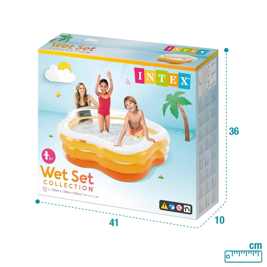 Piscina Colores Veraniegos 185x180x53cm 6a+