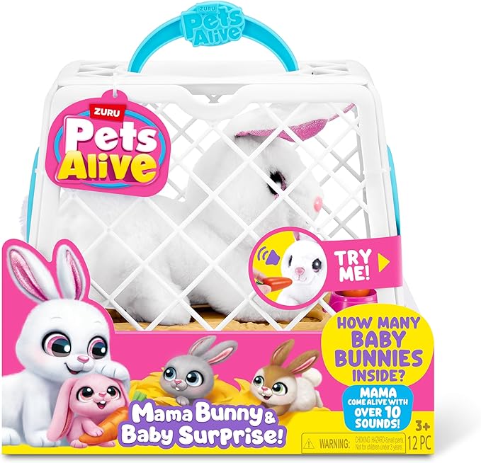 Pets Alive Mamá Conejo con Conejitos con Sonido 3a+
