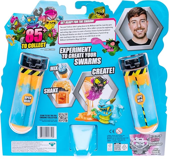 Mr Beast Laboratorio Figuras Swarms (Se Venden por Separado) 5a+