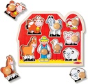 Figuras de Madera de Encajar Amigos de la Granja 1a+