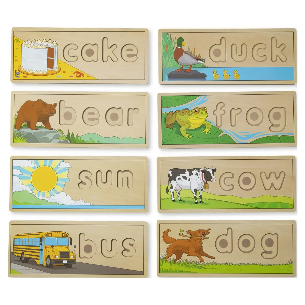 Juego Figuras y Letras de Madera Mira y Deletrea 4a+(12940)