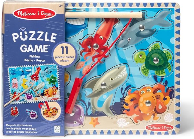 Juego de Pesca de Madera Magnético (13778) 3a+