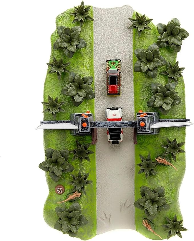 Escena Nano Parque Jurásico con 2 Mini Vehiculos 6a+