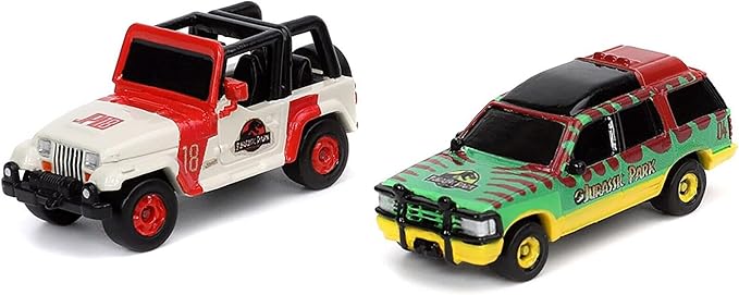 Escena Nano Parque Jurásico con 2 Mini Vehiculos 6a+