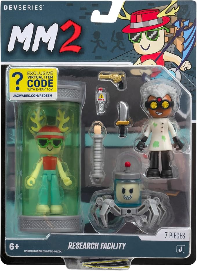 Roblox - Figuras Dev Series Centro de Investigación y Jaula de Tiburones 6a+ ( Surtido de 2 - Se Venden por Separado )