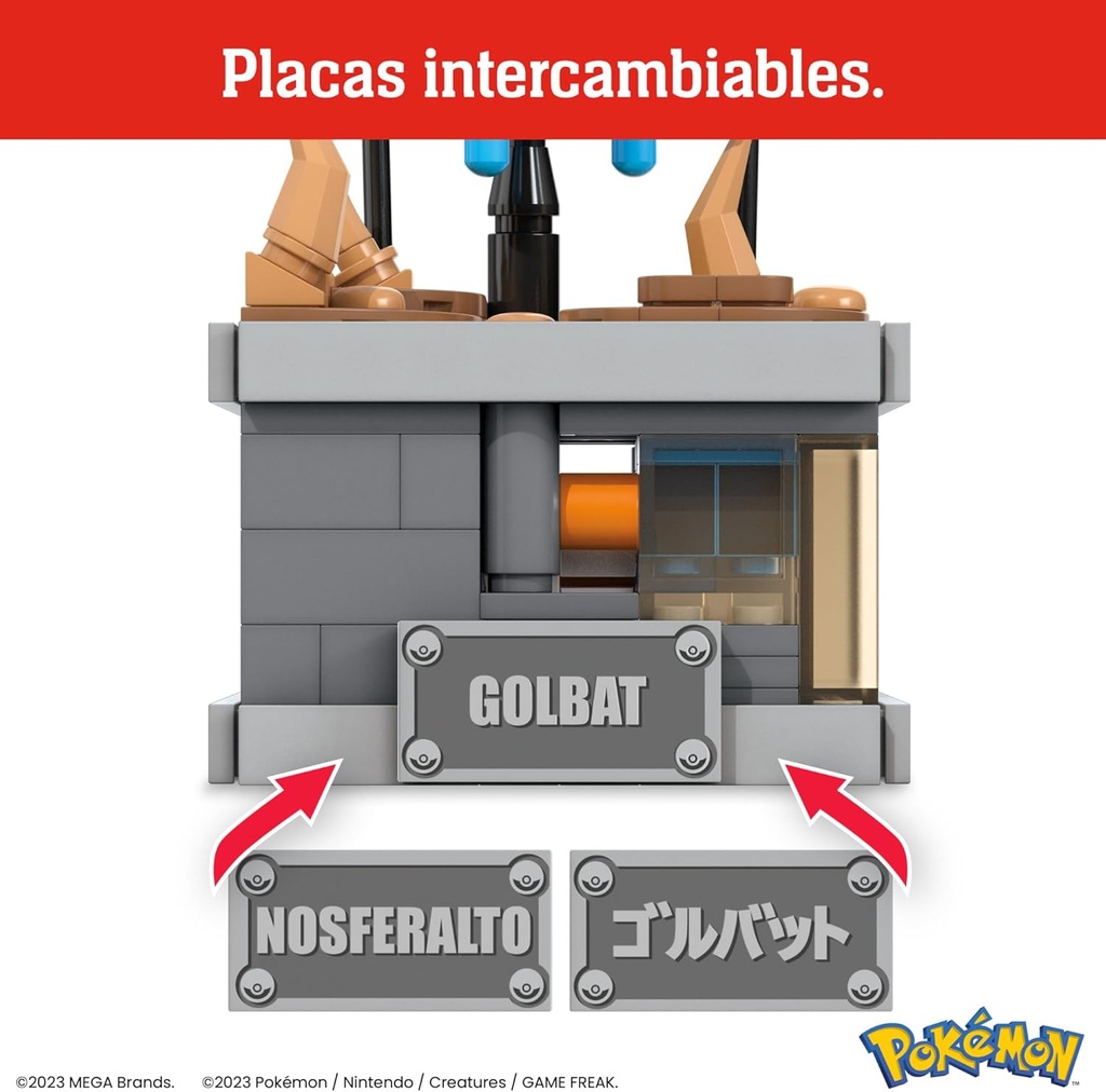 Mega Block Pokémon Armables Golbat 318 Pzs 13a+