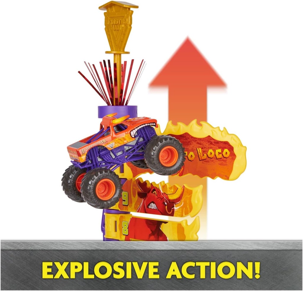 Pista Monster Jam Toro Loco Big Air 3a+