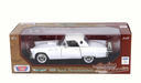 Carro 1:18 Ford Thunderbird 1956 Blanco  8a+
