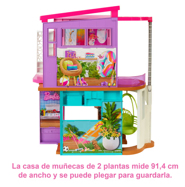 Barbie Casa de Vacaciones Malibu 3a+