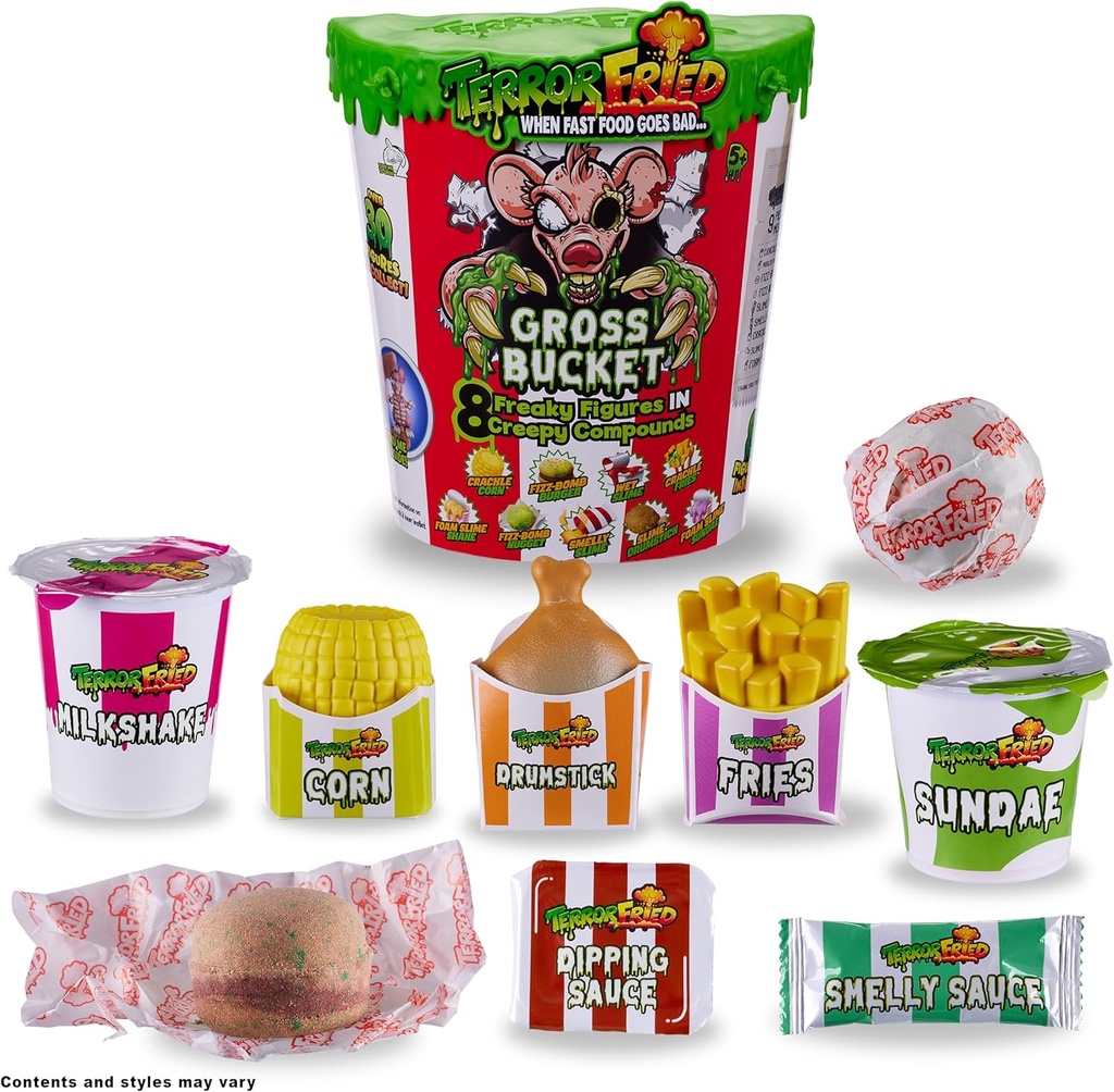 Figuras Terror Fried Mordiscos Desagradables  Displ/8 Set/2 5a+