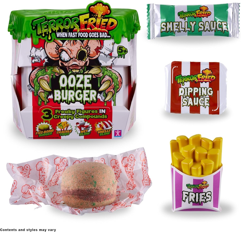 Figuras Terror Fried Caja de Hamburguesa Set/3 5a+