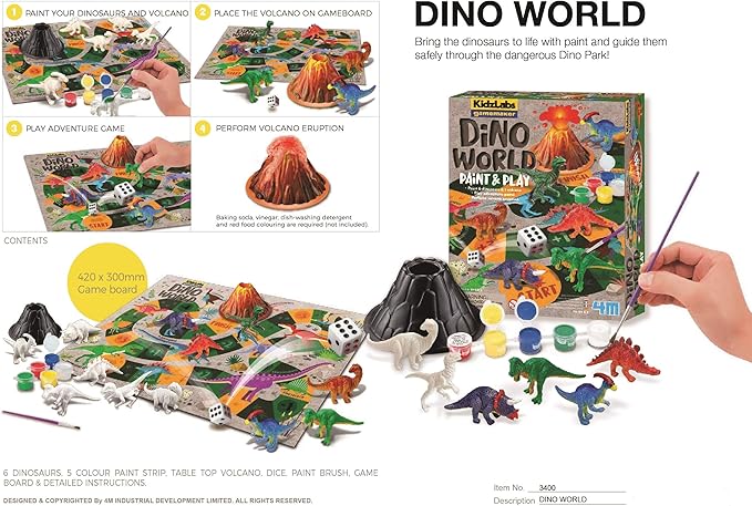 Kidz Labs Mundo de Dinosaurios Pinta y Juega 5a+