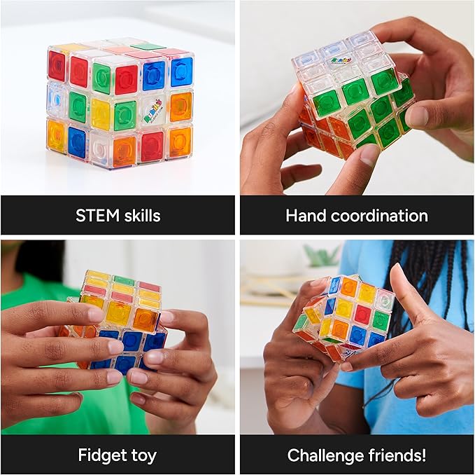 Cubo Rubik`s Cristal 3x3 50 Años 8a+