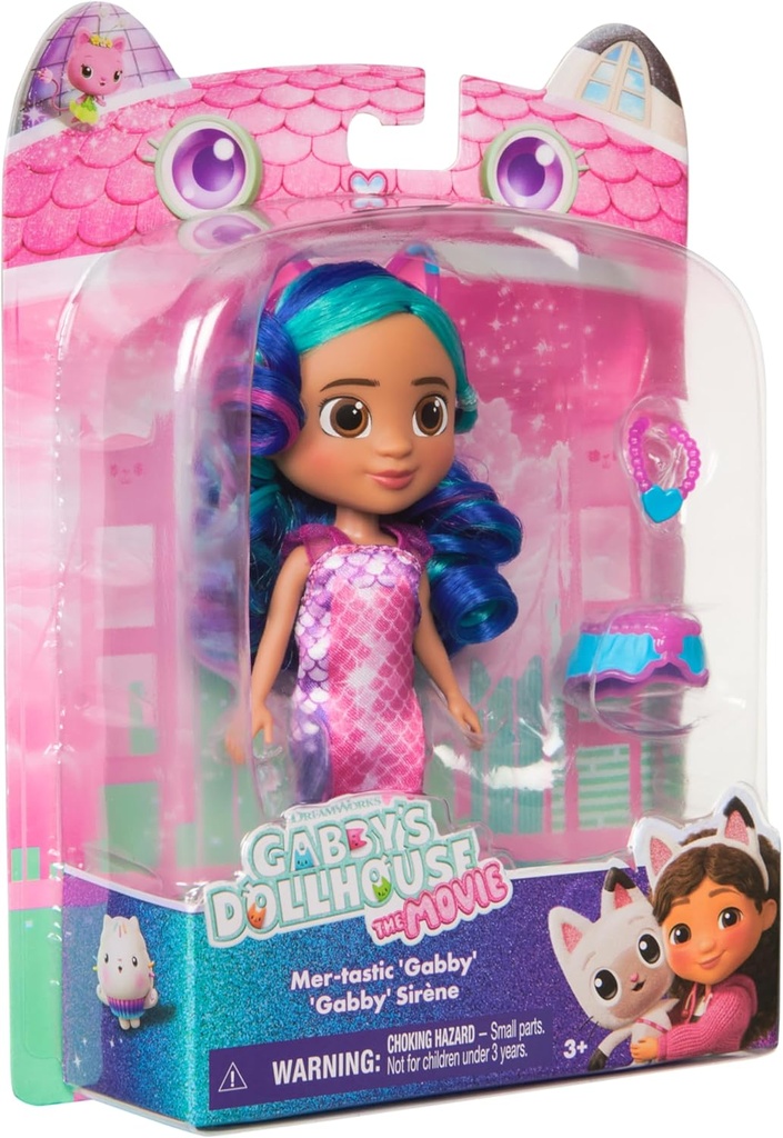 Muñeca de la Casa de Muñecas de Gabbyys la Sirena 3a+
