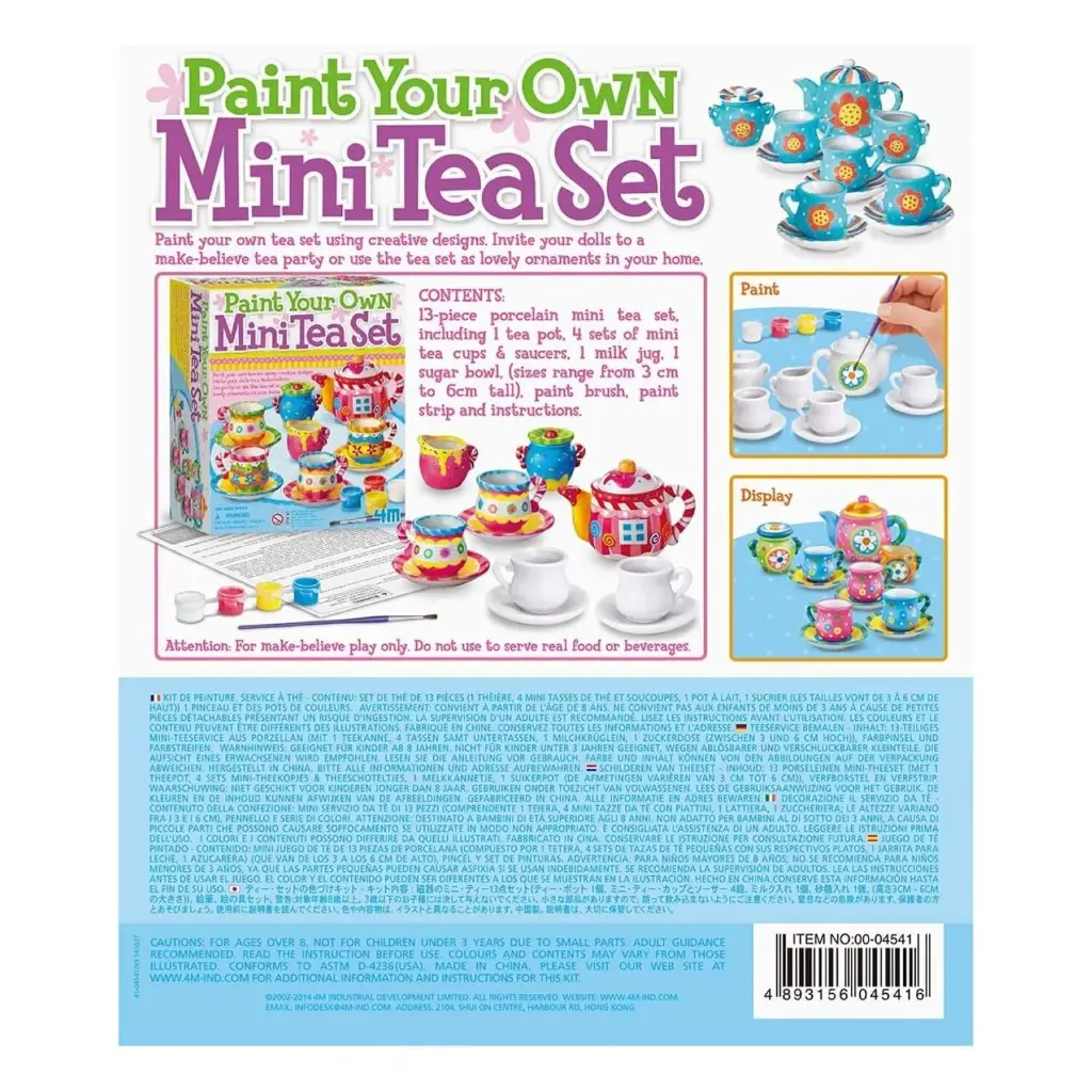 Pinta tu Propio Juego de Mini Té 8a+