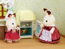 Familias Sylvanian Set de Madre Conejo de Chocolate 3a+