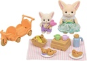 Familias Sylvanian Juego de Picnic Fennec Fox Hermana y Bebé 3a+