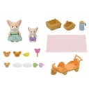 Familias Sylvanian Juego de Picnic Fennec Fox Hermana y Bebé 3a+
