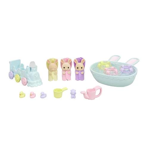 Familias Sylvanianas Set de Baño para Bebés Trillizos 3a+