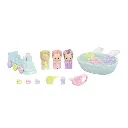 Familias Sylvanianas Set de Baño para Bebés Trillizos 3a+