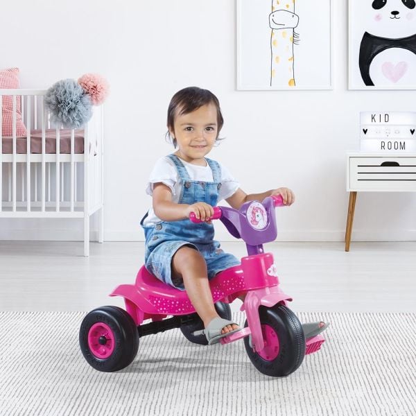 Triciclo Montable Rosado Unicornio 2a+
